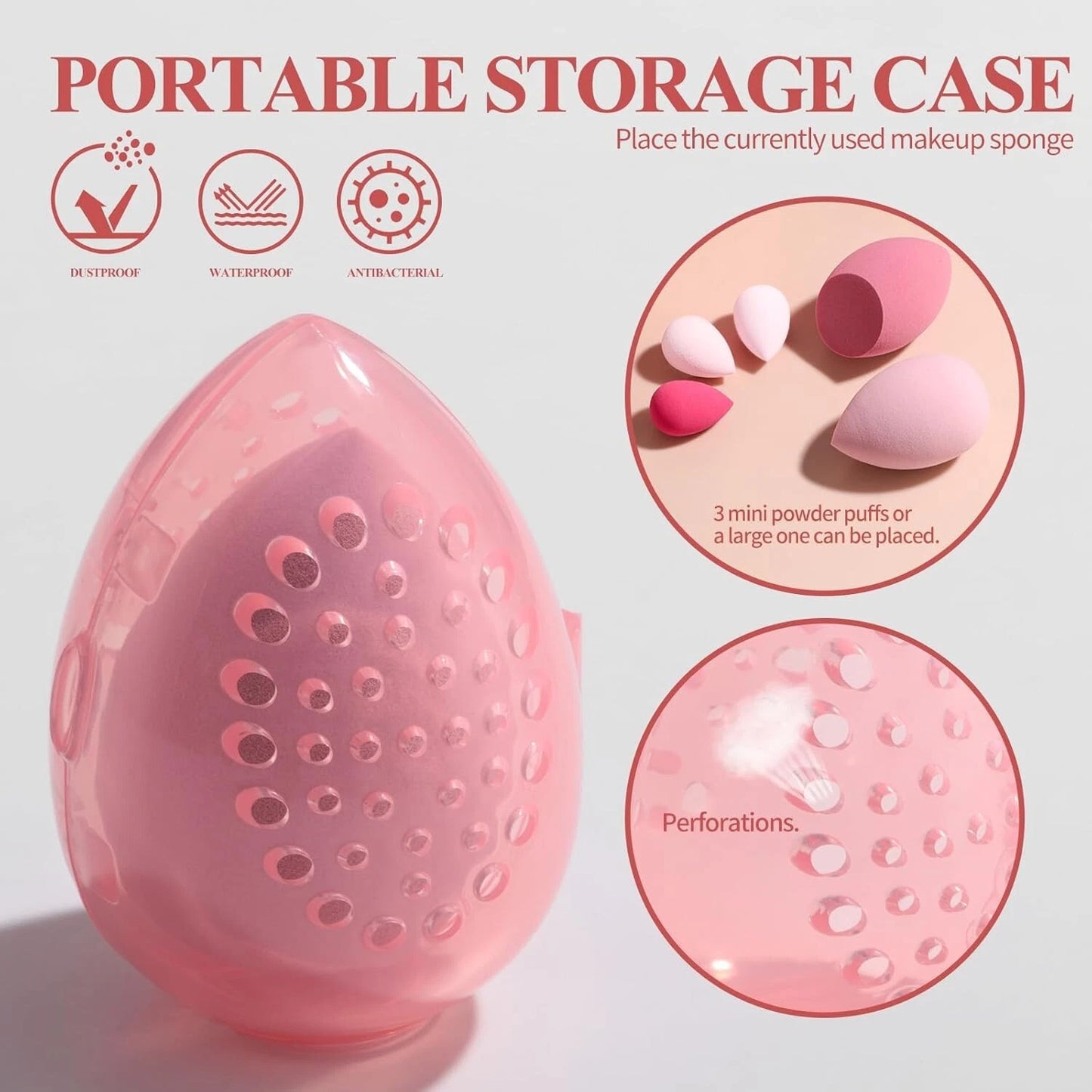 18-Piece Premium Makeup Brush Set with Sponge Holder – Synthetic Foundation, Pow