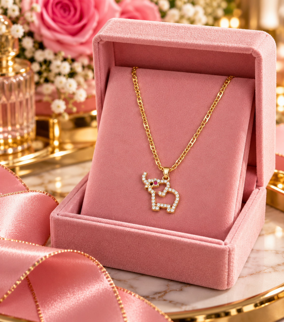 The Elegant Elephant Necklace