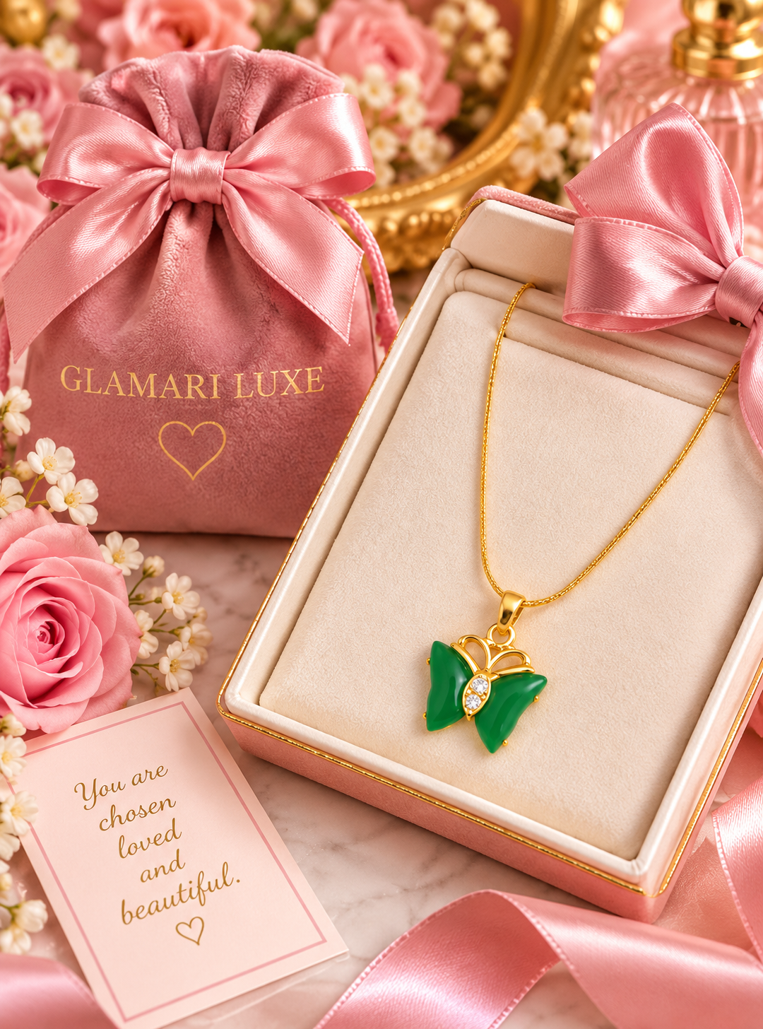 The Petite Butterfly Elegance Necklace
