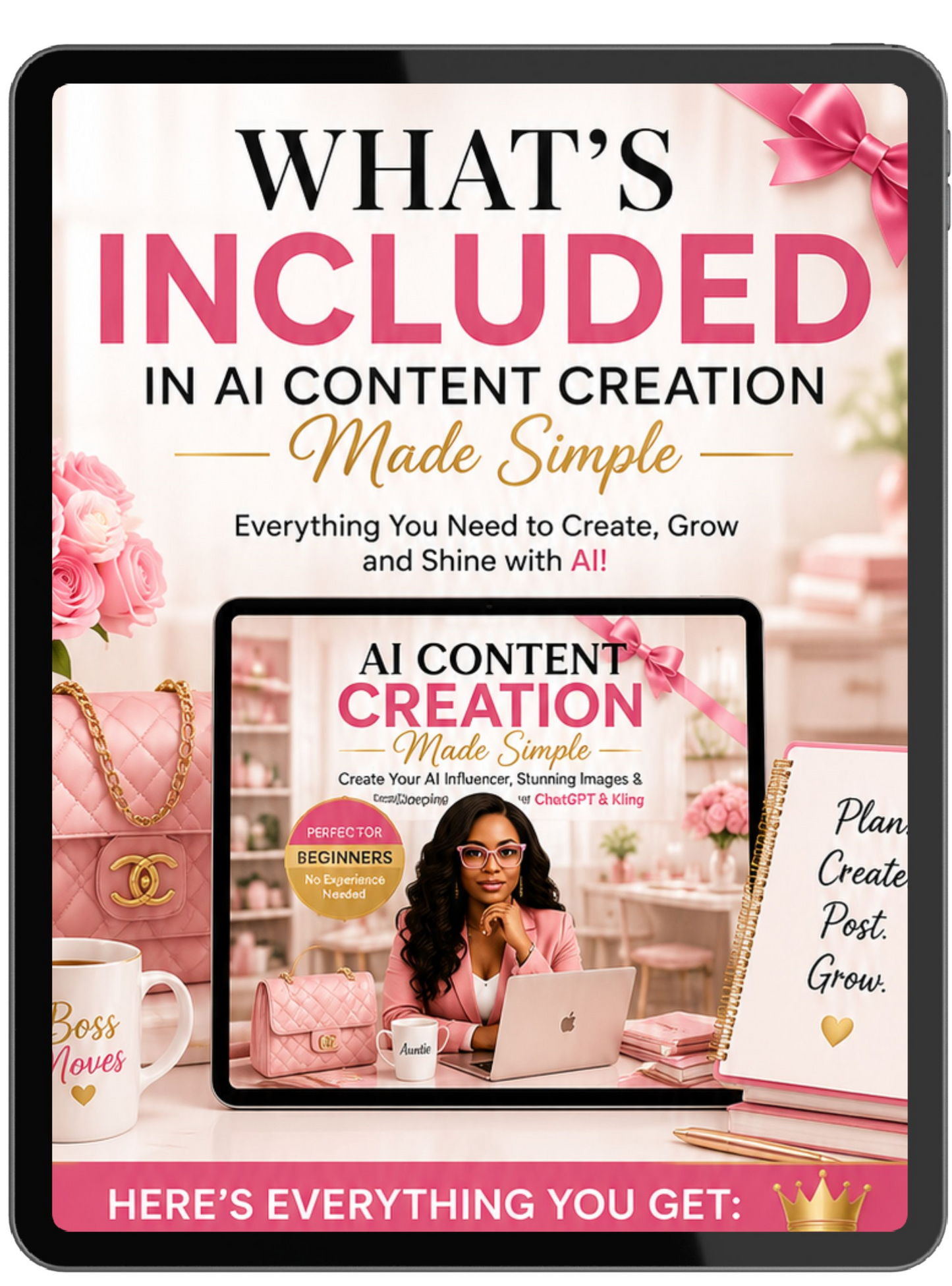 AI Content Creation Made Simple: Create Your AI Influencer, Stunning Images and Scroll-Stopping Videos with ChatGPT and Kling