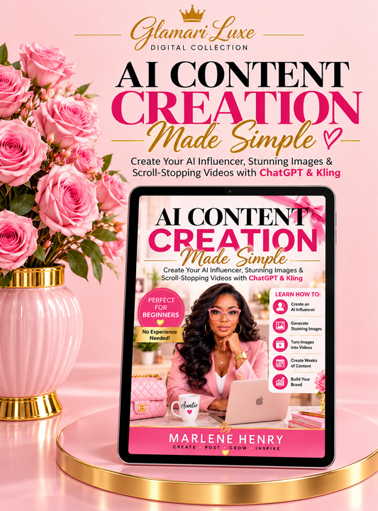 AI Content Creation Made Simple: Create Your AI Influencer, Stunning Images and Scroll-Stopping Videos with ChatGPT and Kling