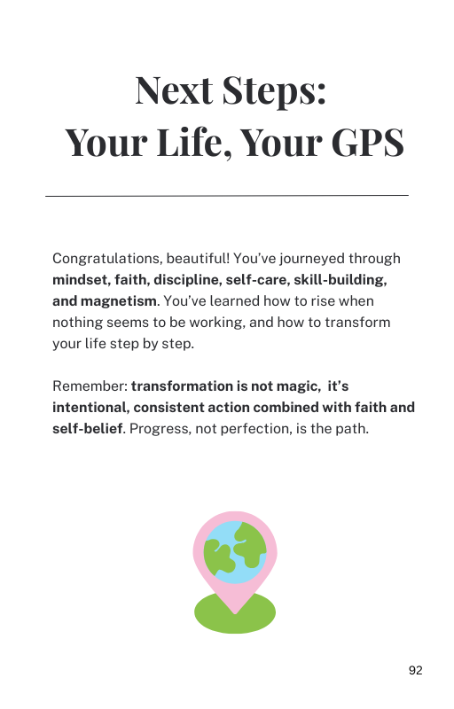 From Watching to Winning: A woman's GPS to Self-Transformation