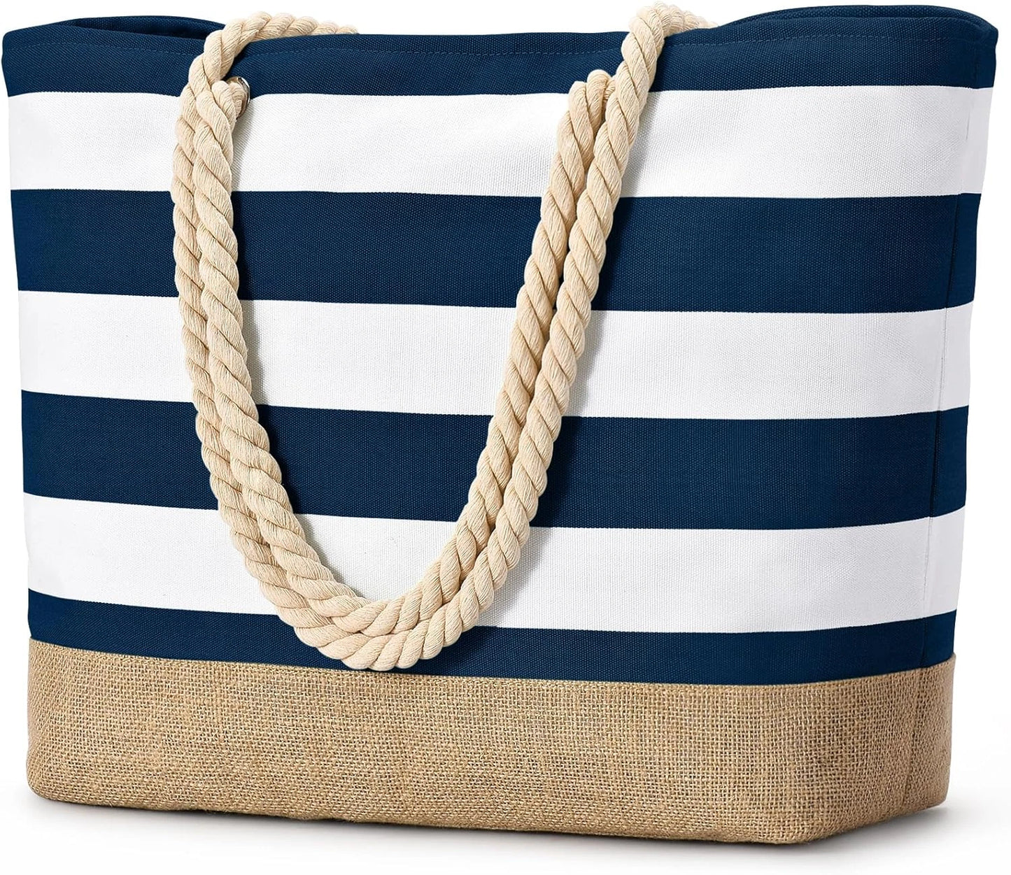 SeaReady Beach Bags for Women Large Canvas Beach Tote Bag Beach Bags Waterproof Sandproof