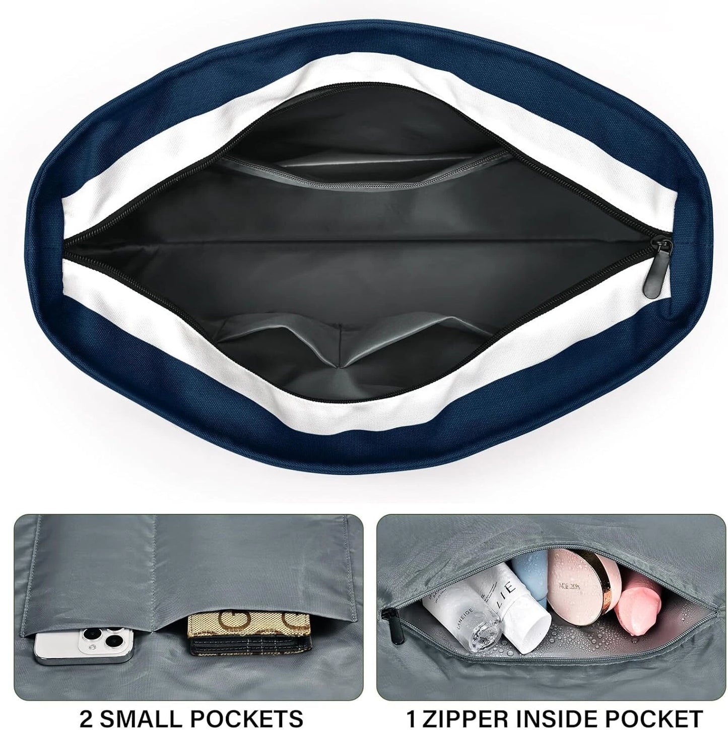 SeaReady Beach Bags for Women Large Canvas Beach Tote Bag Beach Bags Waterproof Sandproof